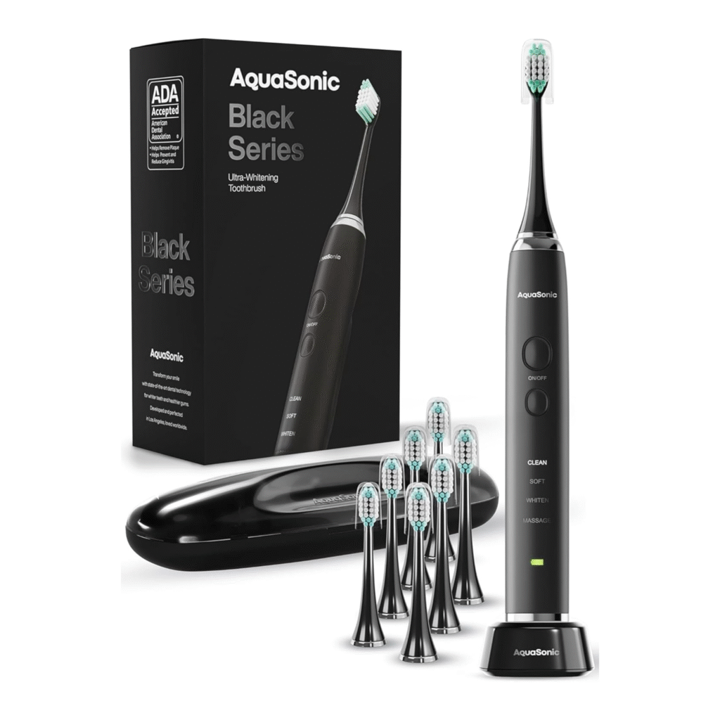 Aquasonic Black Series Ultra Whitening Toothbrush