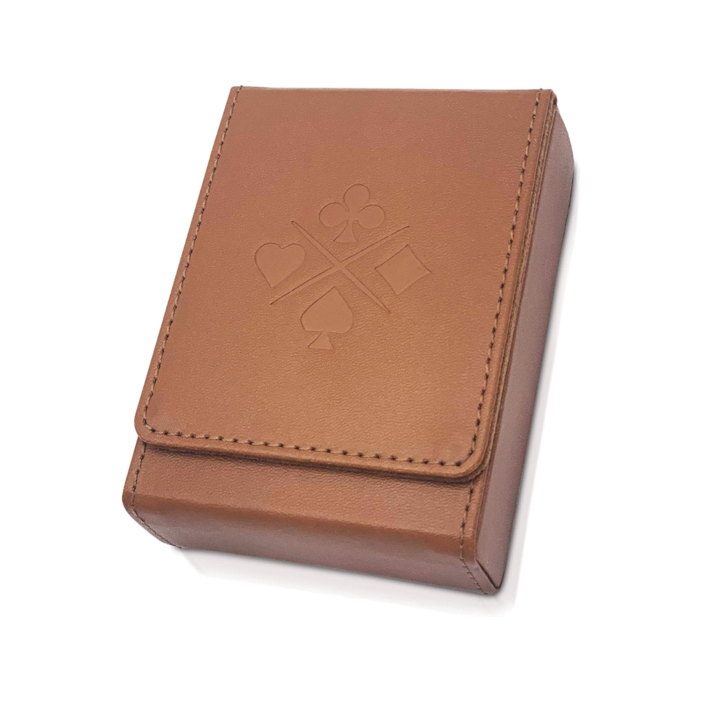 Luck Lab Single Deck Leather Playing Card Case