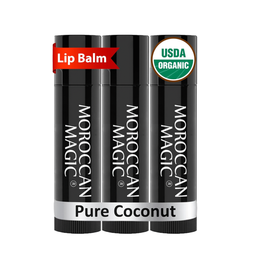 Moroccan Magic Pure Coconut Organic Lip Balms