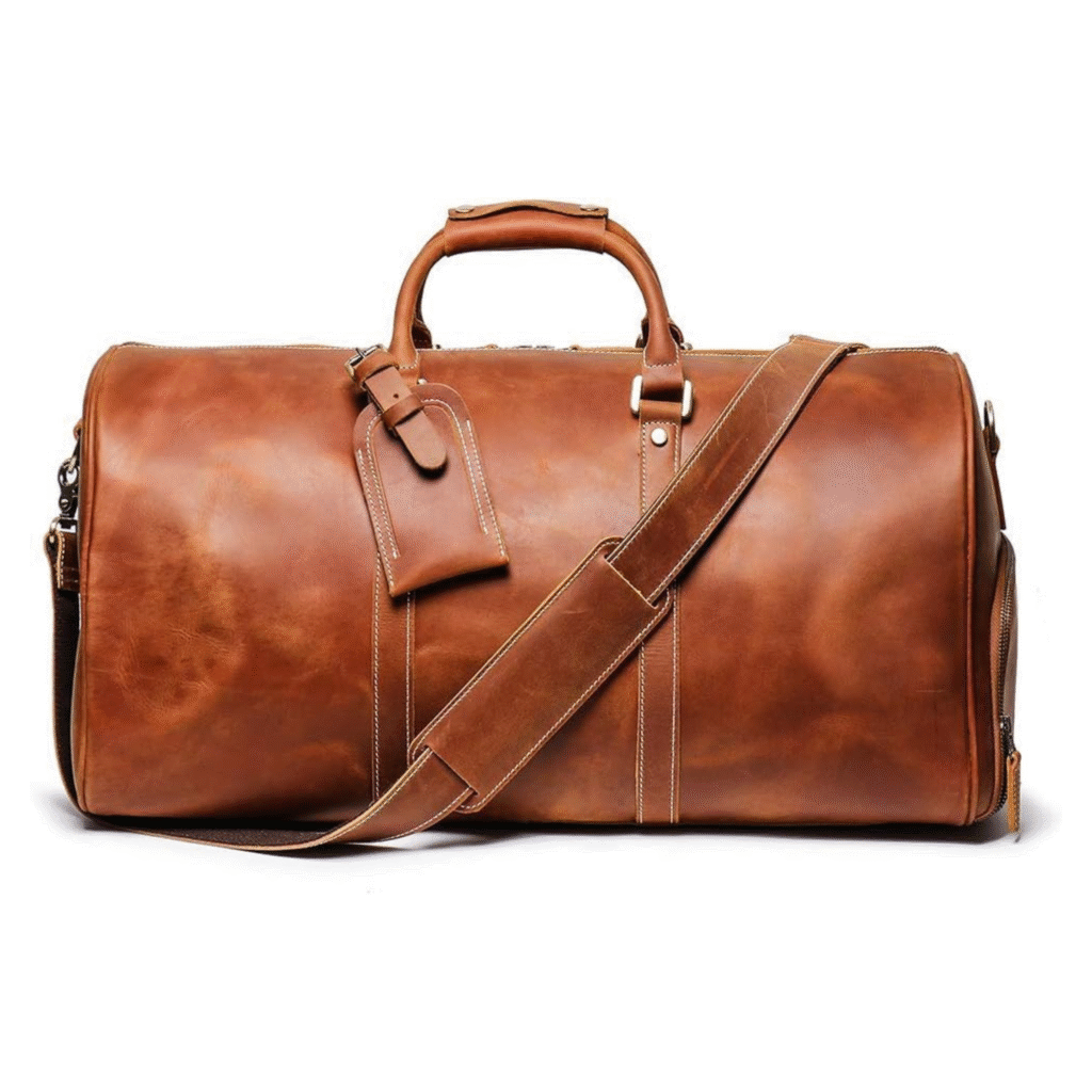Mullis Mercantile Leather Weekender Bag