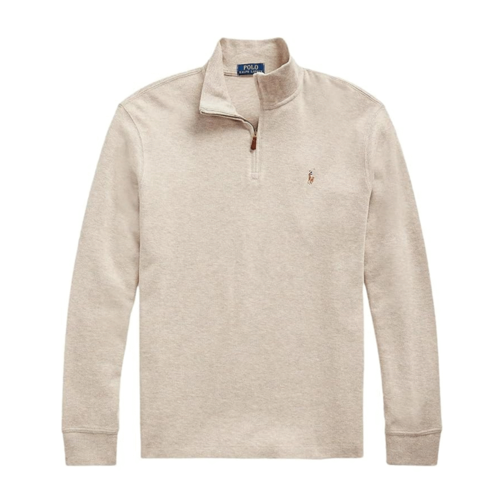 POLO RALPH LAUREN Classic Estate-Rib Quarter-Zip Pullover Sweater