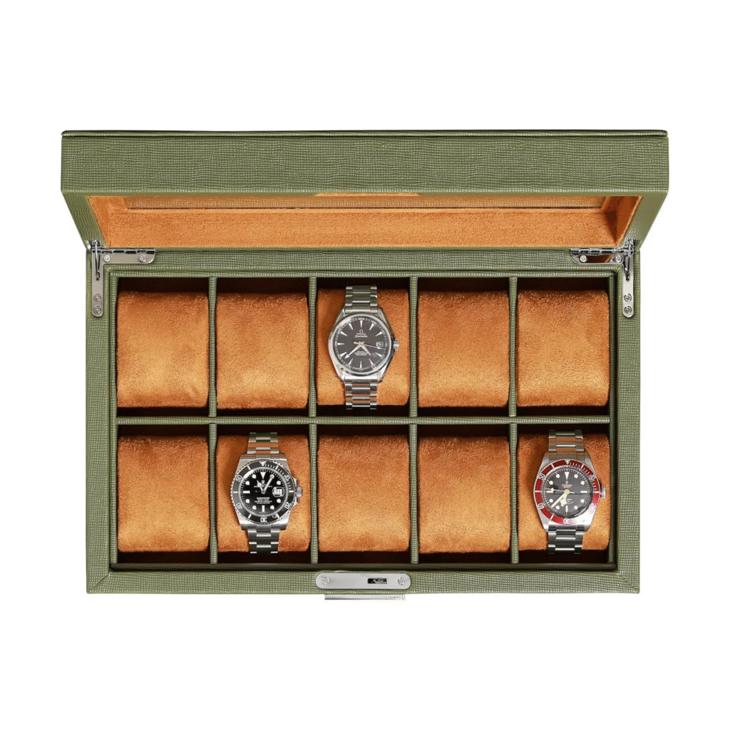ROTHWELL Leather Watch Box